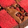 Wholegreen bakery gluten-free dairy-free chocolate raspberry brownie
